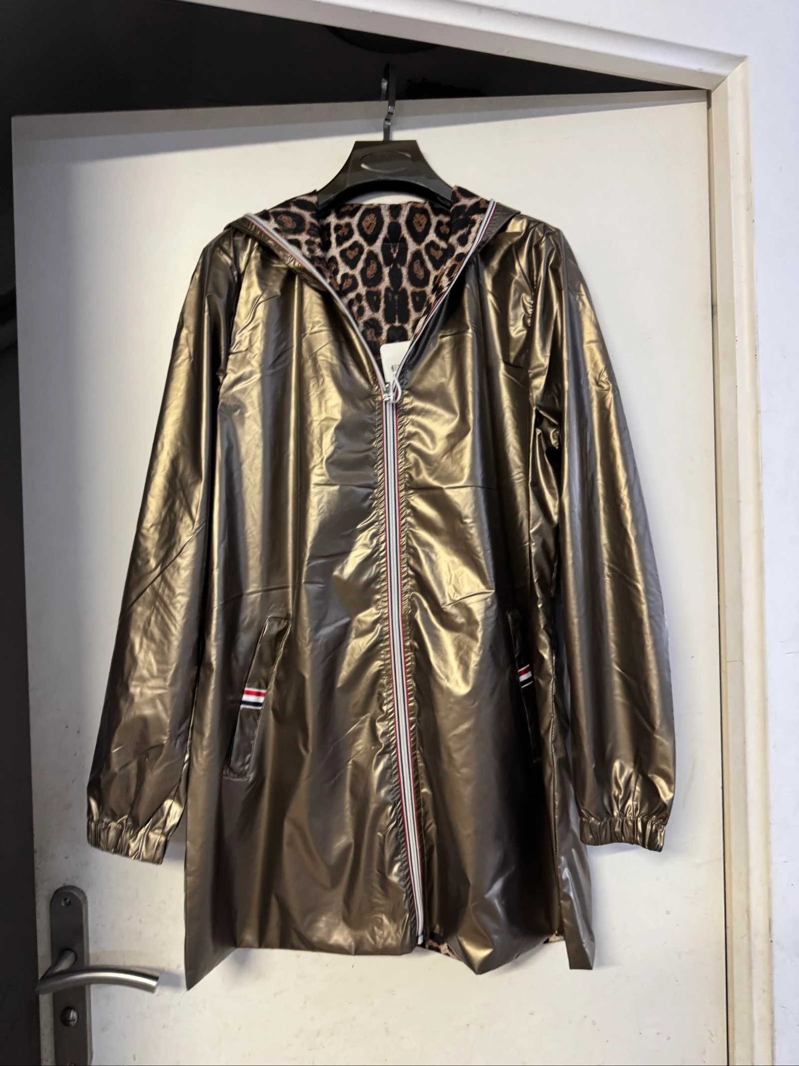 Impermeable reversible dore taille m